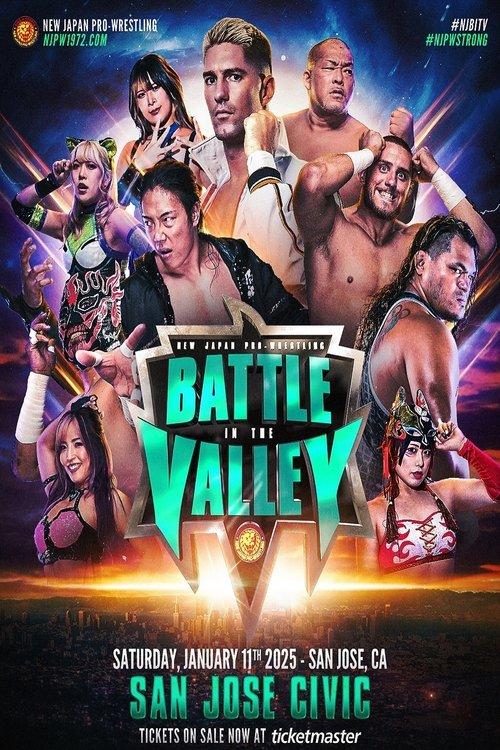 NJPW Battle in the Valley 2025 film afişi