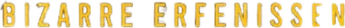 Bizarre Erfenissen logo