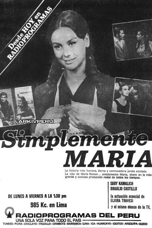 Simplemente María dizi afişi