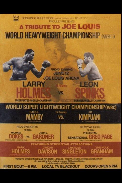 Larry Holmes vs. Leon Spinks film afişi