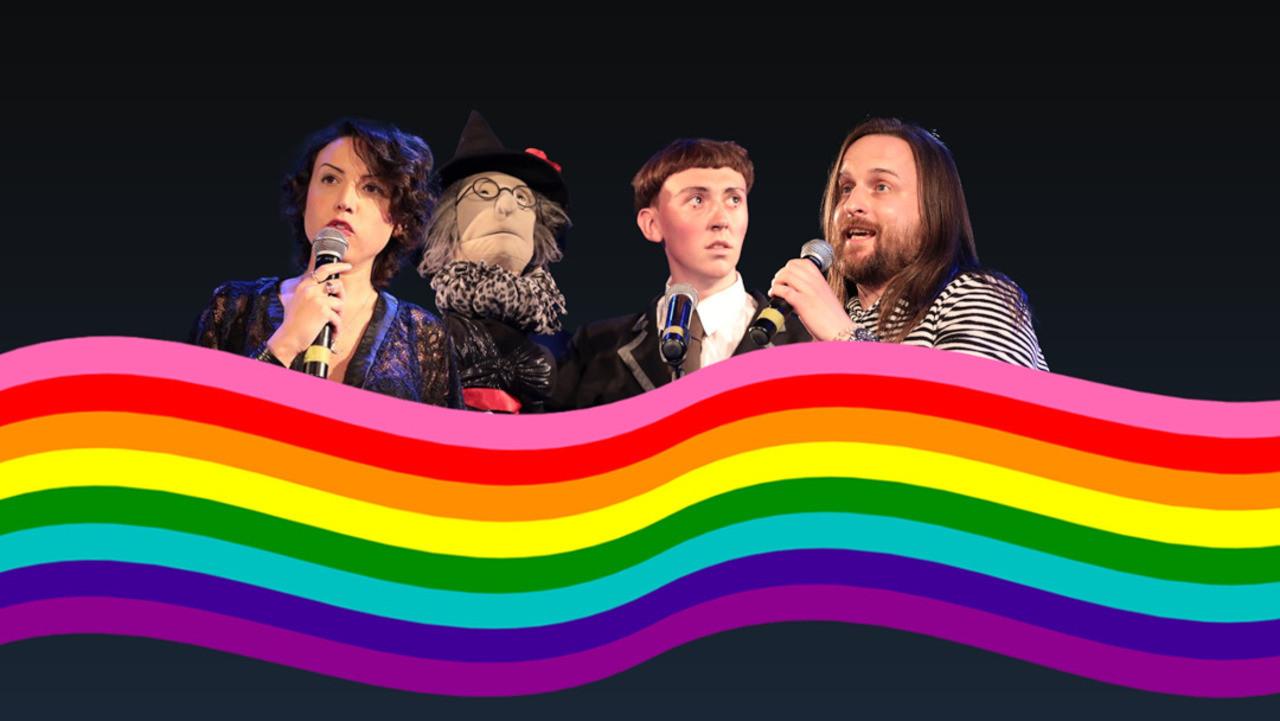 LGBTQ+ New Comedian of the Year 2022 backdrop
