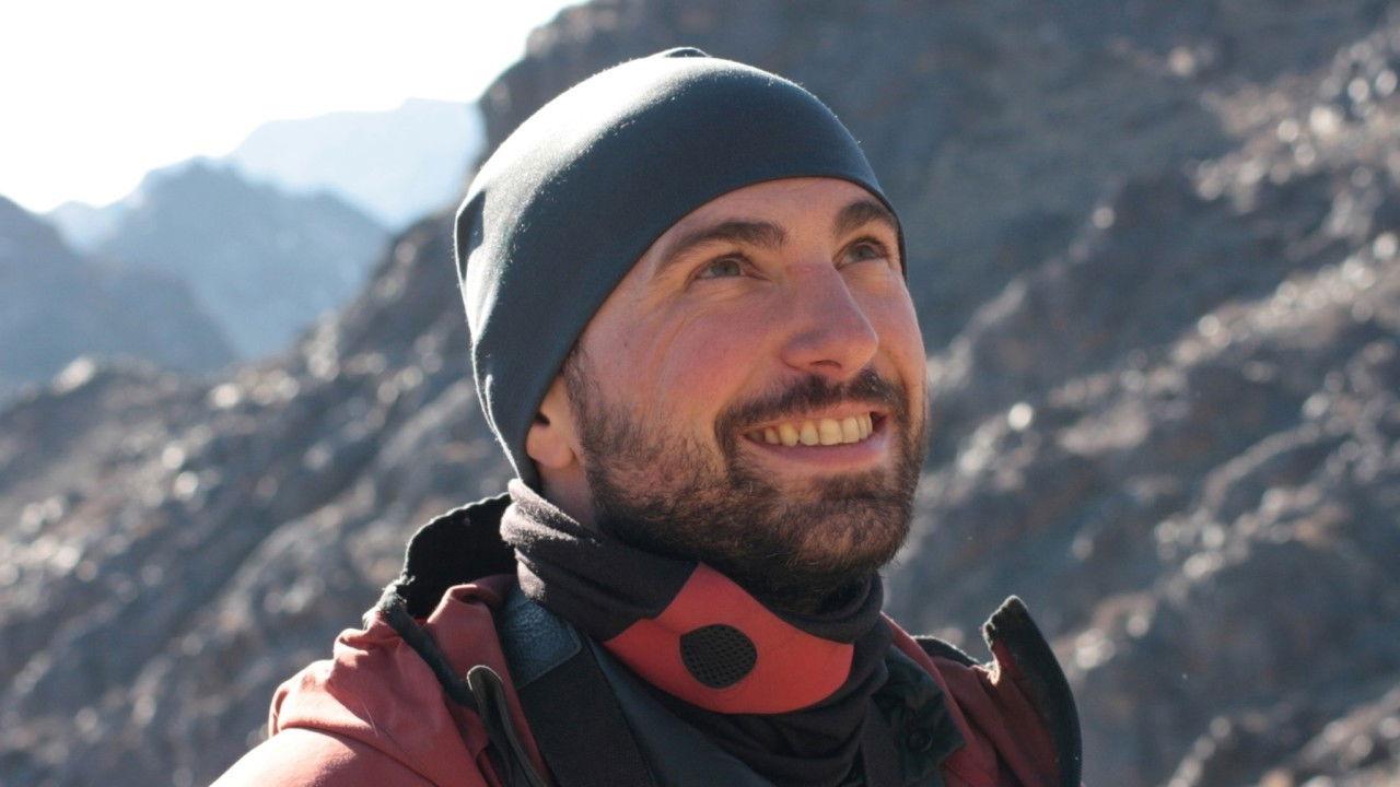 Örjan, snöleoparden och jag backdrop