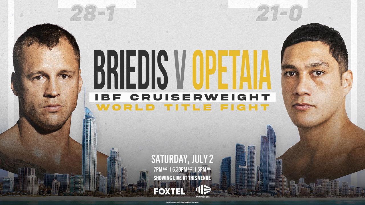 Mairis Briedis vs. Jai Opetaia backdrop