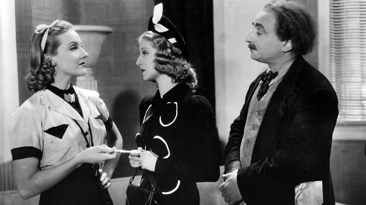 La modelo y la estrella backdrop