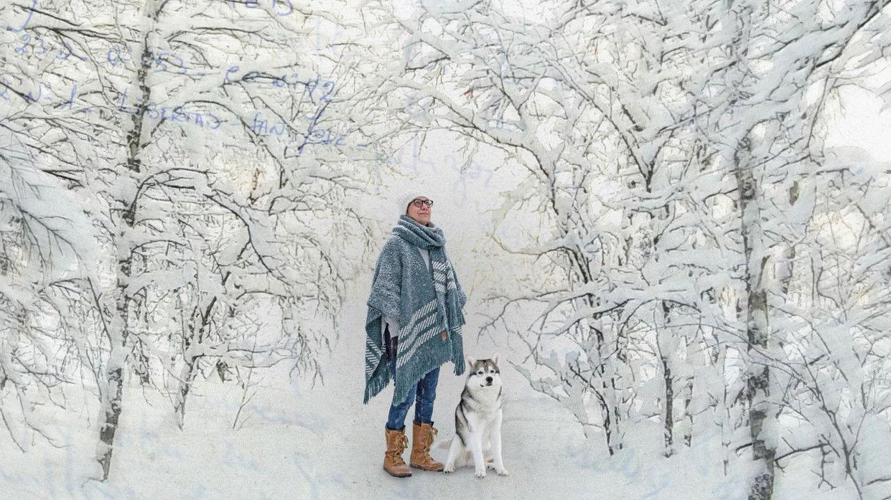 The Snow Between Us backdrop