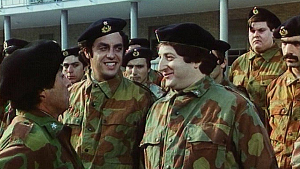 4 Crazy Draftees at the Army backdrop