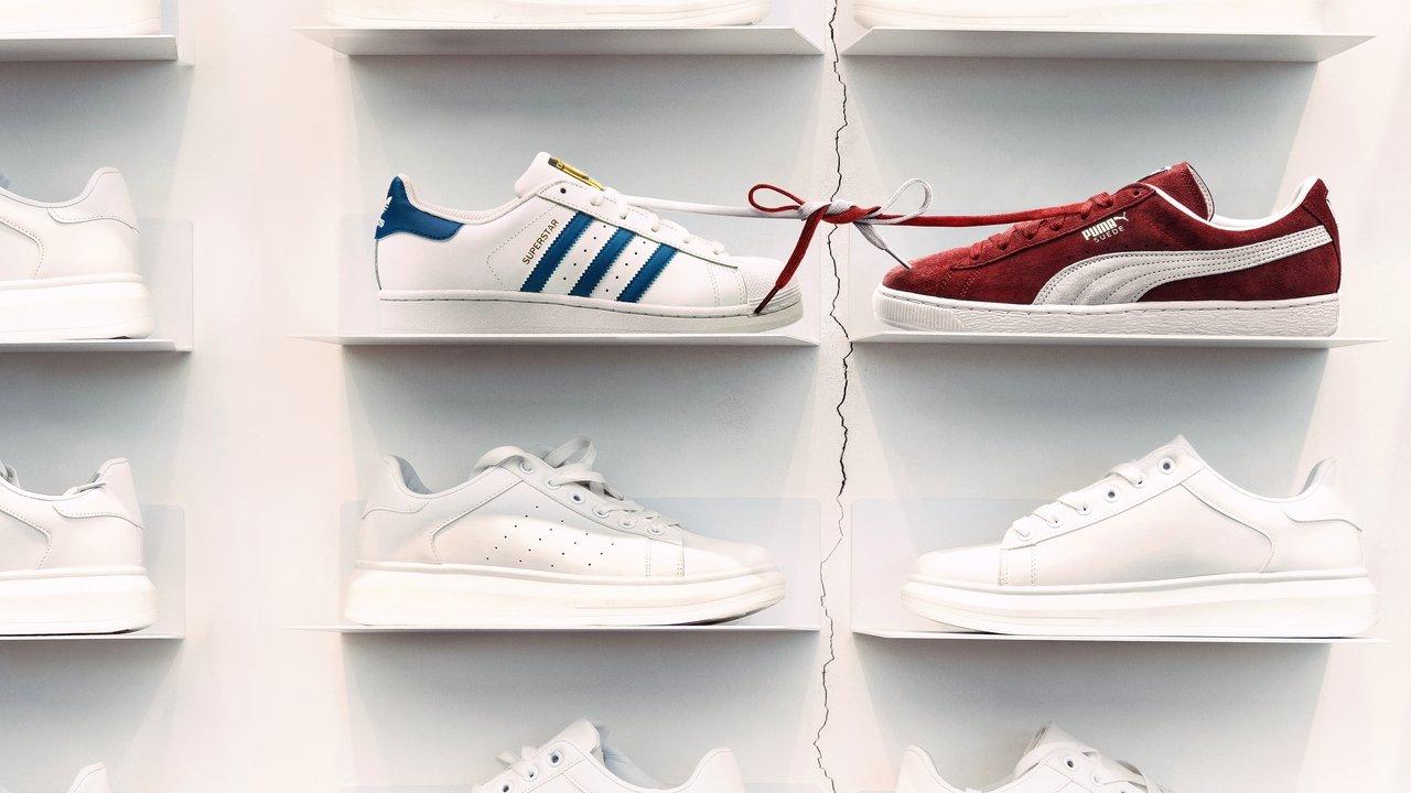 Sneaker Wars: Adidas V. Puma backdrop