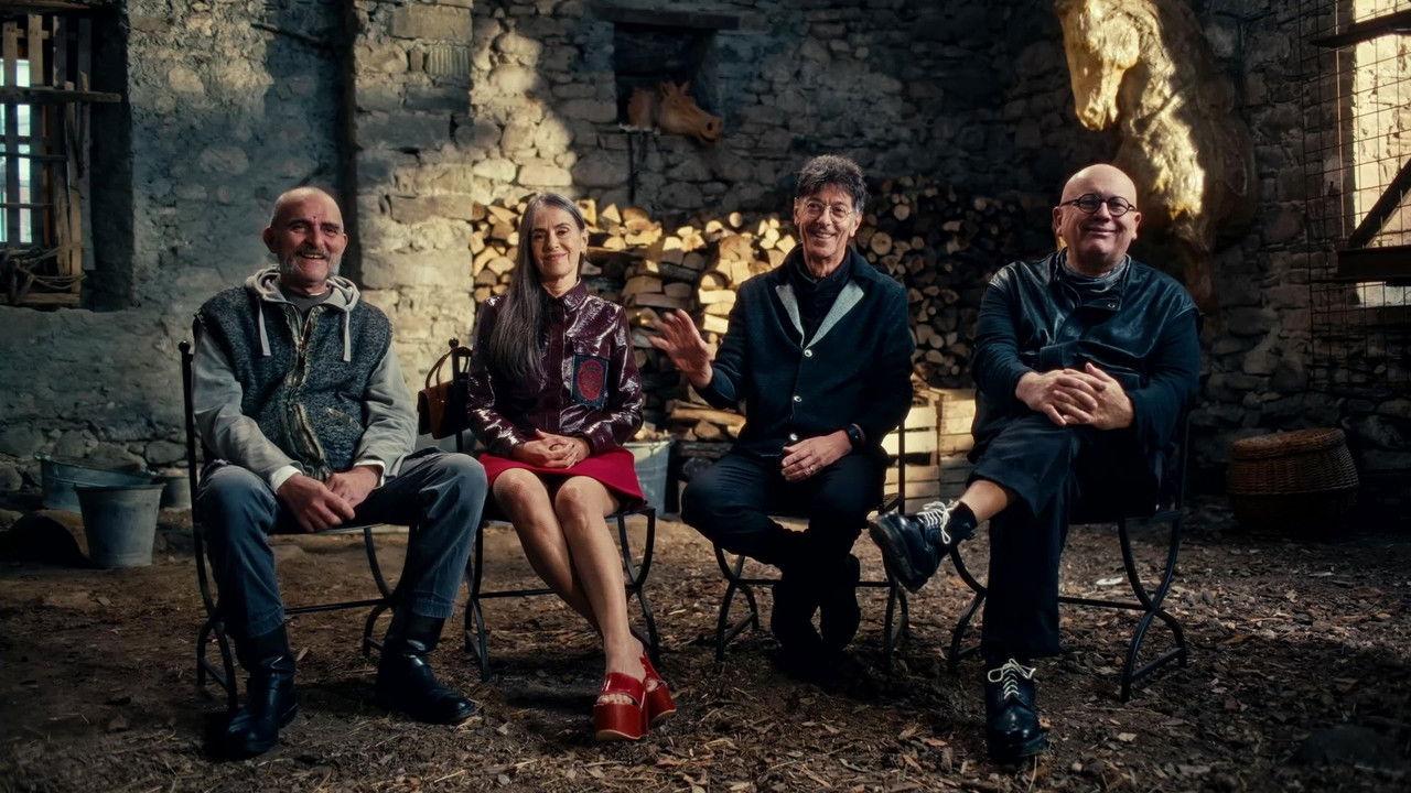 Kissing Gorbaciov backdrop