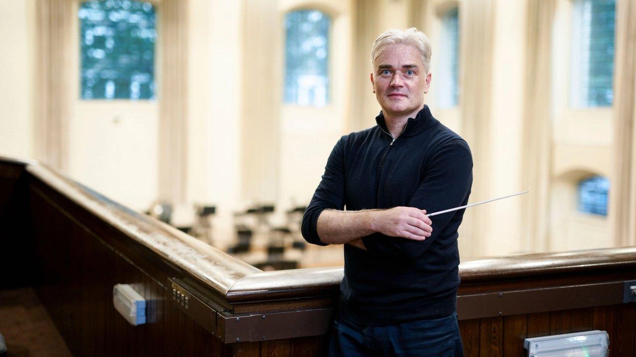 Backstage with the London Philharmonic Orchestra backdrop