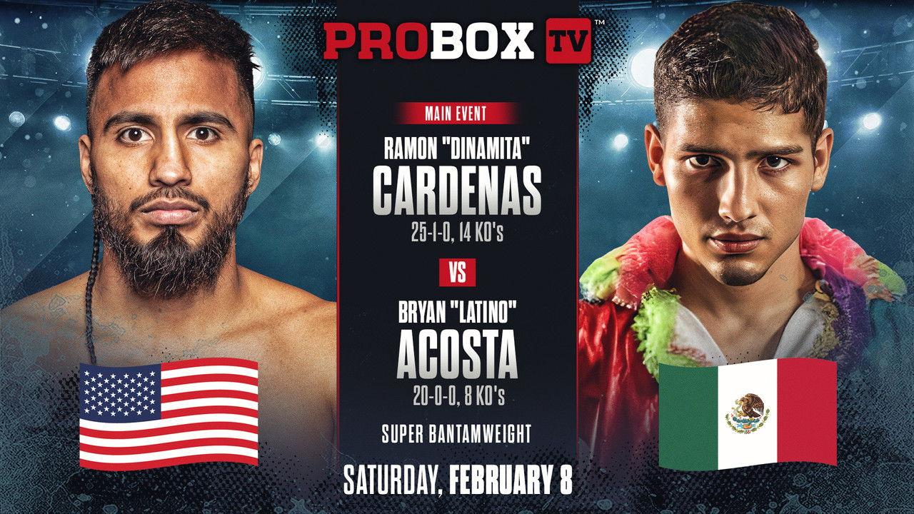 Ramon Cardenas vs. Bryan Acosta backdrop