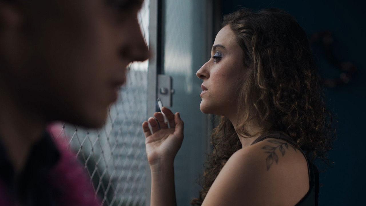 SHE CAME ALONE backdrop