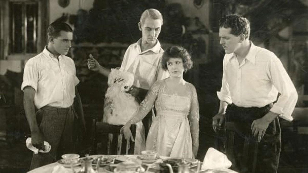 Three Men and a Girl backdrop