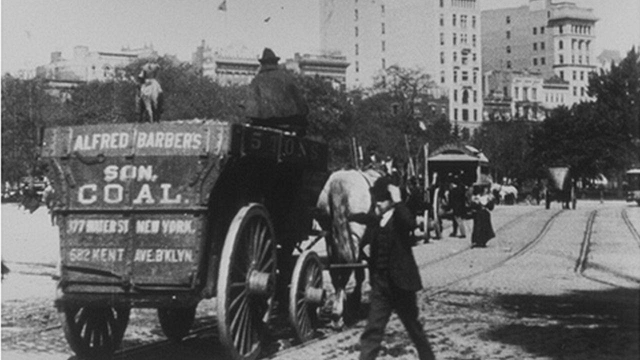 New York, Avenue et Union Square backdrop