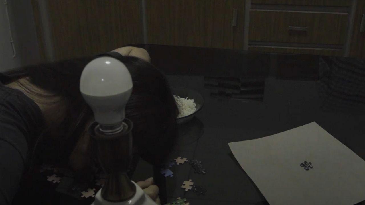 A kitchen without doors backdrop