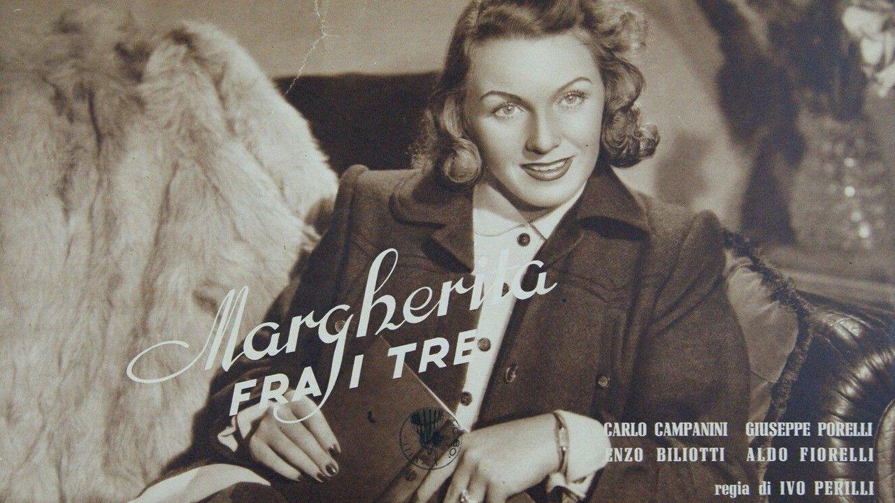 Margherita fra i tre backdrop