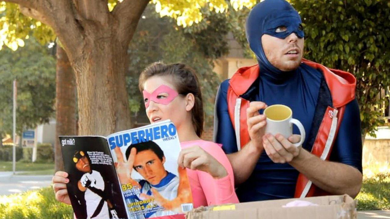 The New Adventures of Pinkgirl and The Scone backdrop