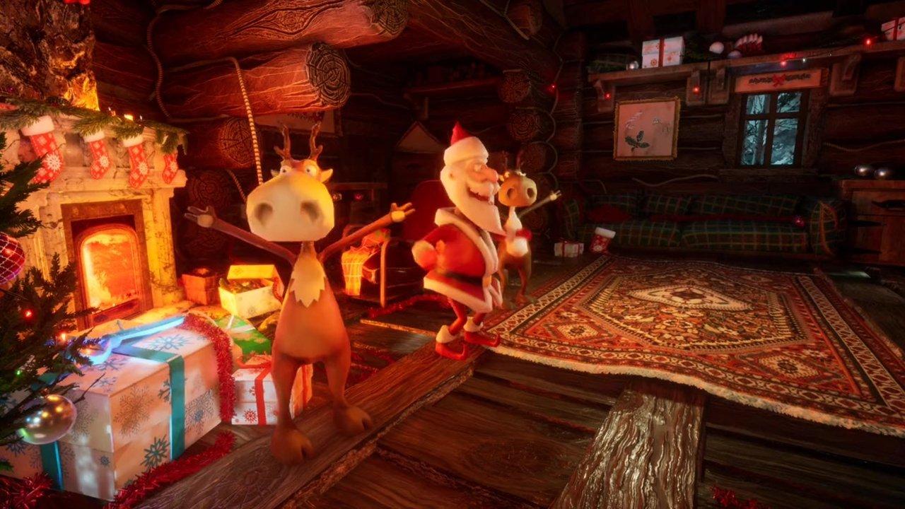 A Frozen Christmas 3 backdrop