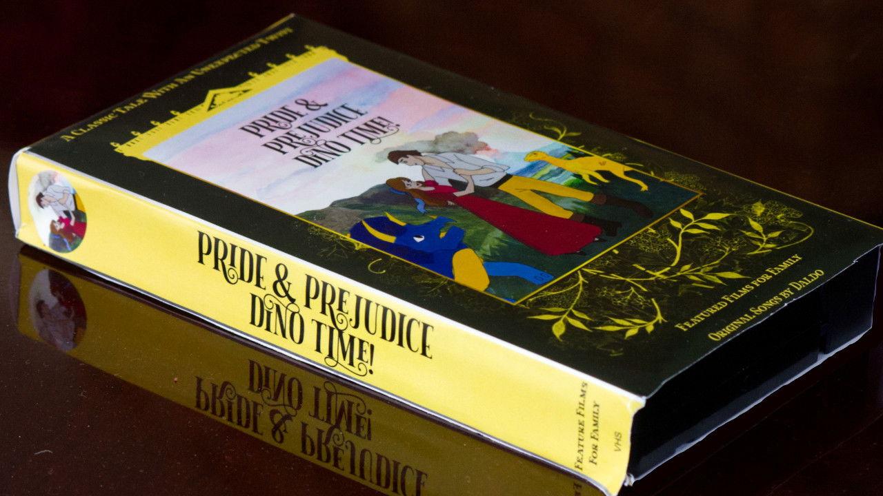 Pride and Prejudice Dino Time backdrop