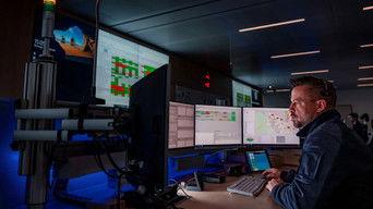 Fire after lightning strike