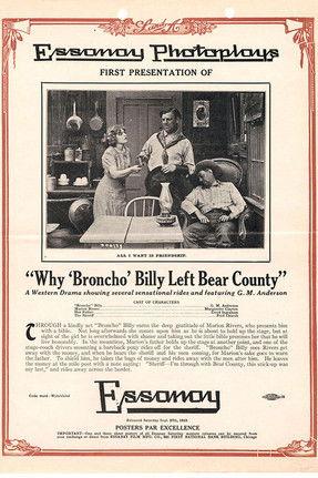 Why Broncho Billy Left Bear County film afişi