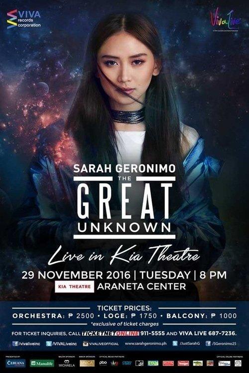 Sarah Geronimo: The Great Unknown film afişi