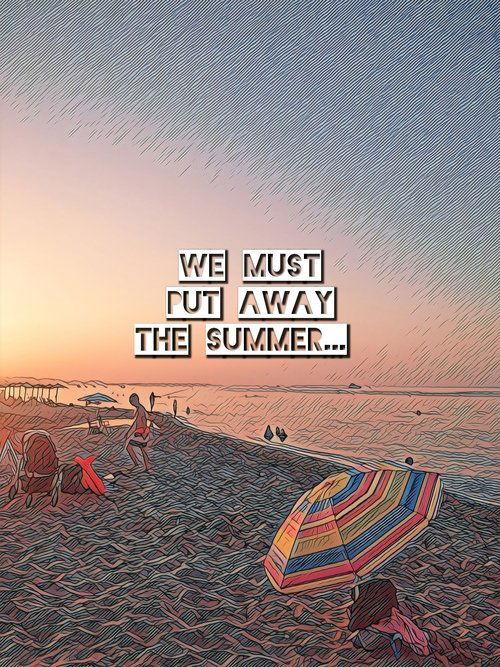 We must put away the summer... film afişi