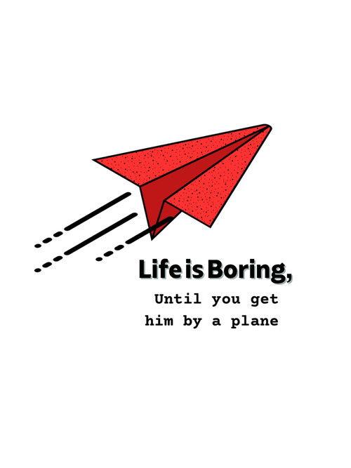 Life is Boring, Until you get hit by a plane film afişi