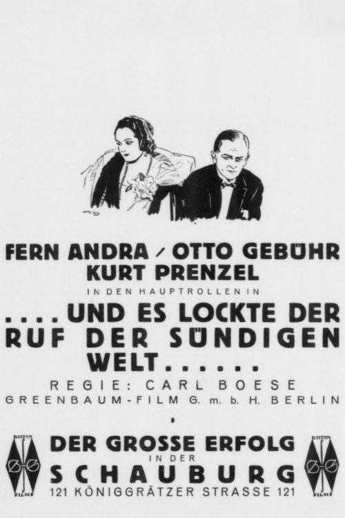 ...und es lockt ein Ruf aus sündiger Welt film afişi