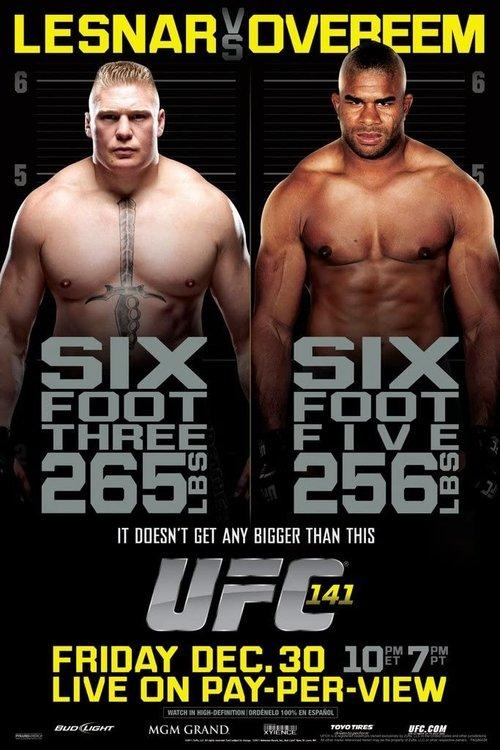 UFC 141: Lesnar vs. Overeem film afişi