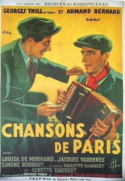 Chansons de Paris film afişi