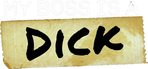 My Boss is A Dick logo