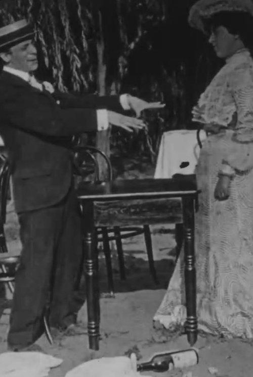 Fregoli e signora al ristorante film afişi