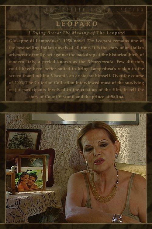 A Dying Breed: The Making of 'The Leopard' film afişi