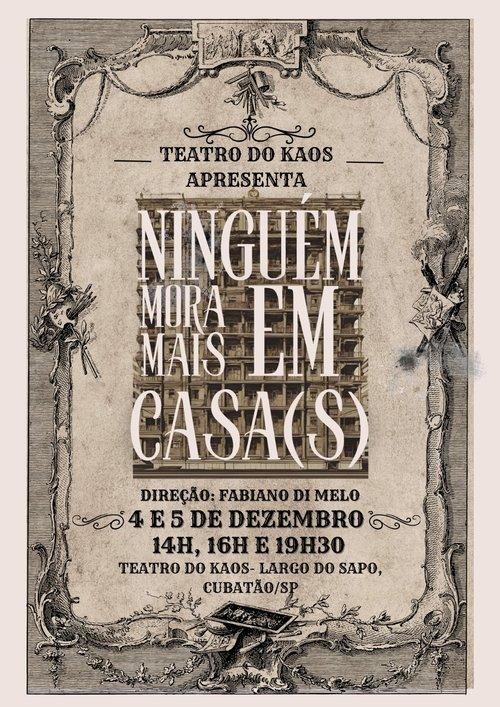 Ninguém mora mais em casa(s) film afişi