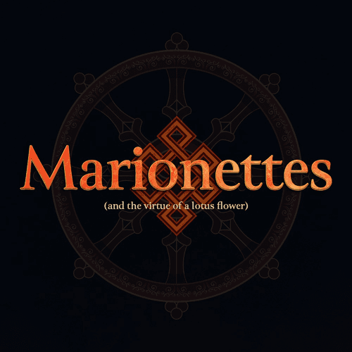Marionettes (and the virtue of a lotus flower) logo
