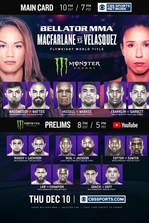 Bellator 254: Macfarlane vs. Velasquez film afişi