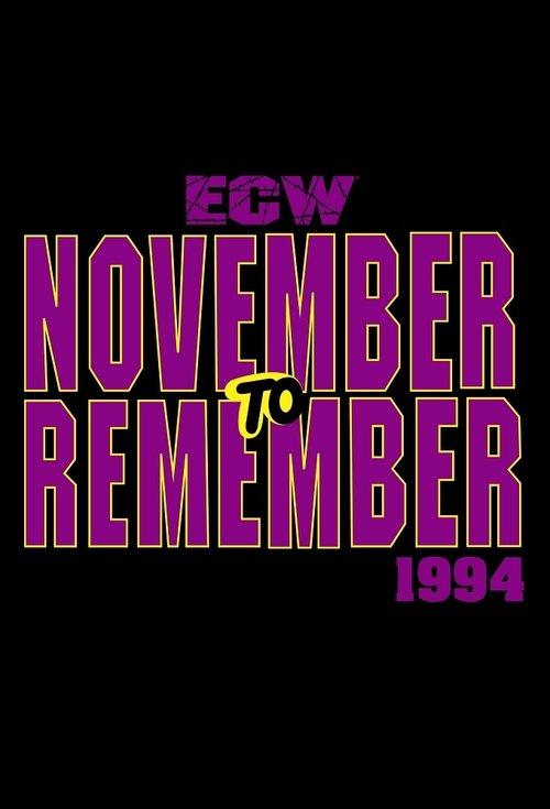 ECW November to Remember 1994 film afişi