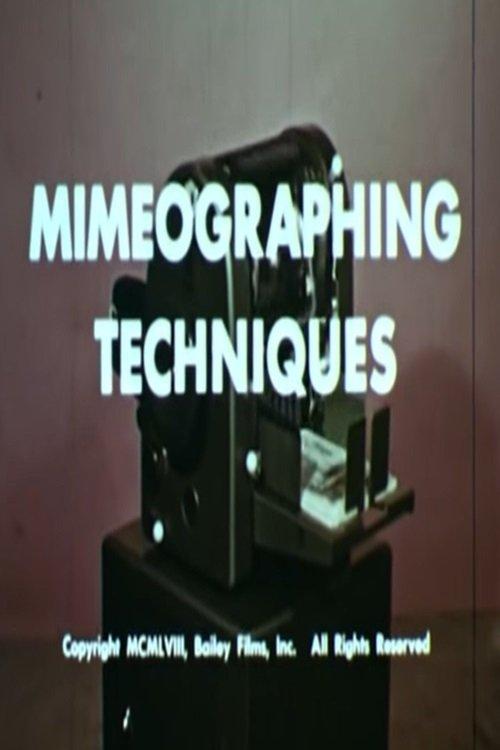 Mimeographing Techniques film afişi