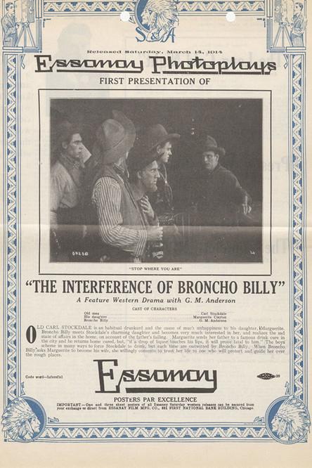 The Inference of Broncho Billy film afişi
