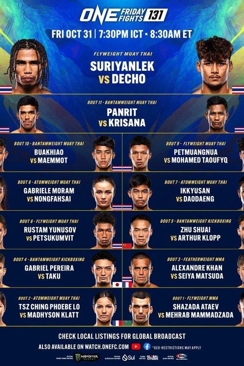 ONE Friday Fights 131: Suriyanlek vs. Decho 2 film afişi